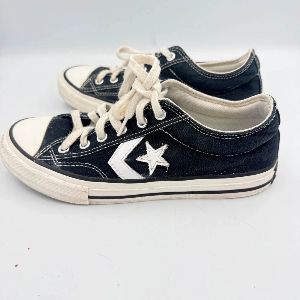 Converse Star Player Navy Blue Canvas Low Top Kids Sneakers A05219F Size 3.5Y